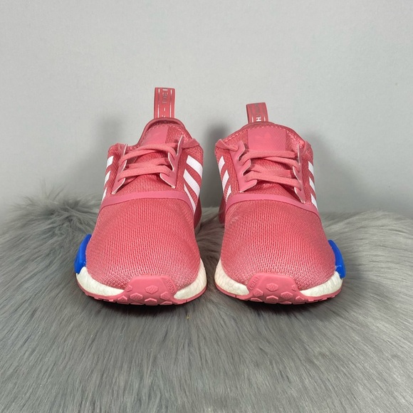 Adidas NMD R1 Hazy Rose Glow Blue Women Running Shoes - Picture 3 of 8